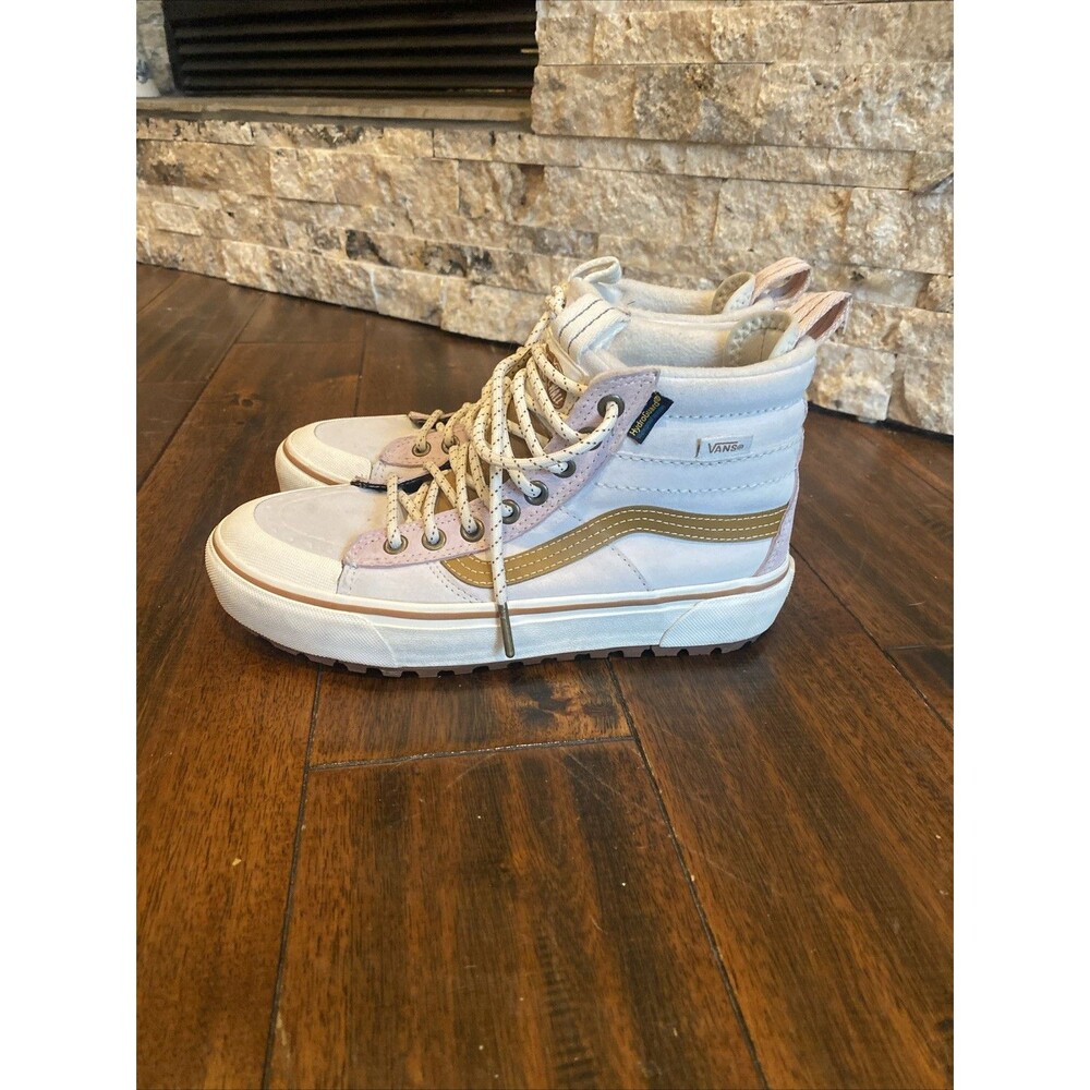 Vans Sk8-Hi MTE 2 Waterproof Boot Shoe Sneaker Beige White Womens 6.5